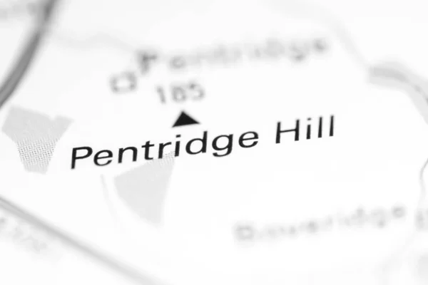 Pentridge Hill Reino Unido Sobre Mapa Geografia — Fotografia de Stock