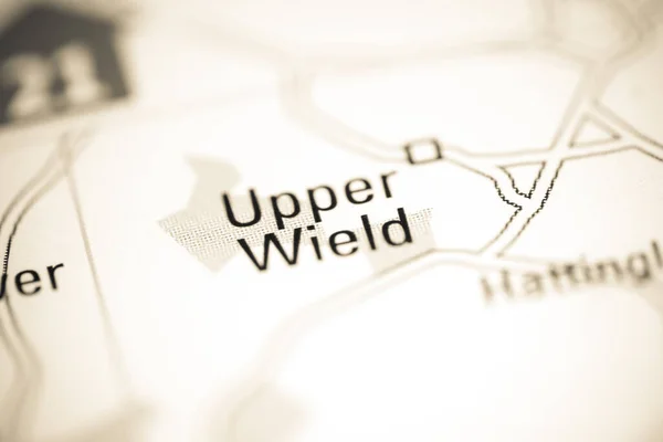 Upper Wield Reino Unido Sobre Mapa Geografia — Fotografia de Stock