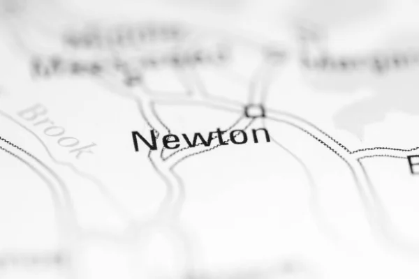 Newton Reino Unido Sobre Mapa Geografia — Fotografia de Stock