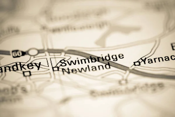 Swimbridge Newland Reino Unido Mapa Geográfico —  Fotos de Stock