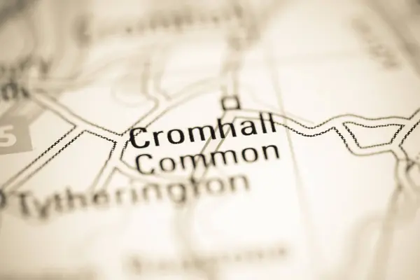 Cromhall Közönséges Egyesült Királyság Földrajzi Térképen — Stock Fotó