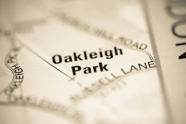 Oakleigh Park on a map of the United Kingdom