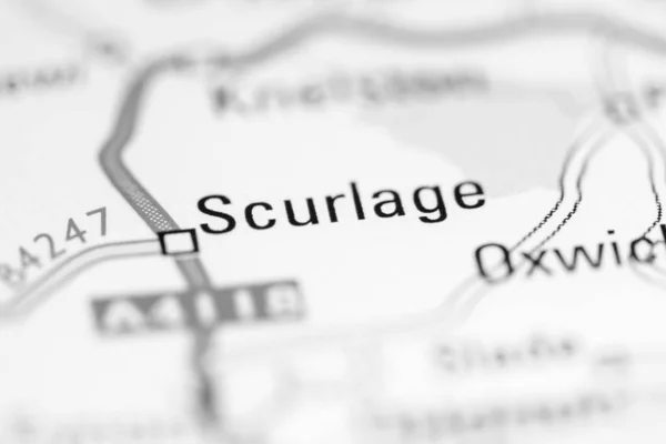 スカラージュだ 地理地図上のイギリス — ストック写真