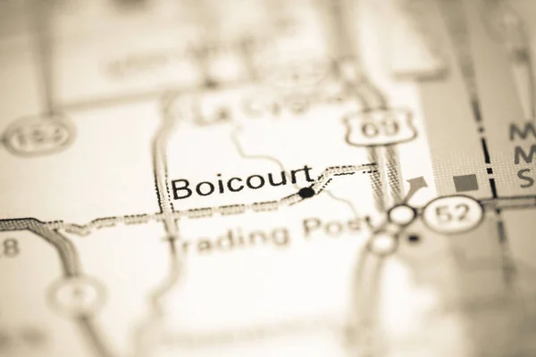 Boicorut Kansas Abd Coğrafya Haritasında — Stok fotoğraf
