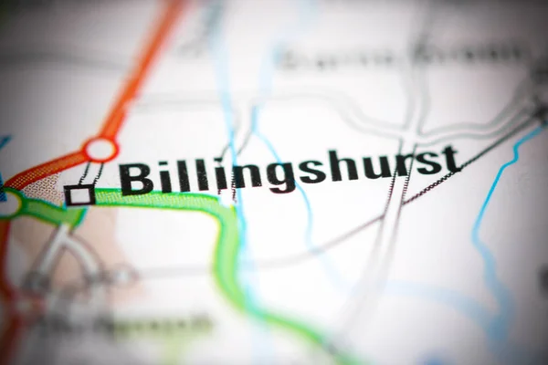 Billingshurst Reino Unido Sobre Mapa Geografia — Fotografia de Stock