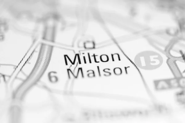 ミルトン マローサー 地理地図上のイギリス — ストック写真
