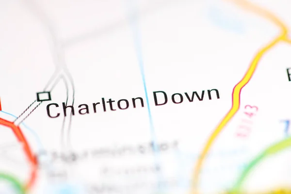 Τσάρλτον Ντάουν Ηνωμένο Βασίλειο Χάρτη Γεωγραφίας — Φωτογραφία Αρχείου