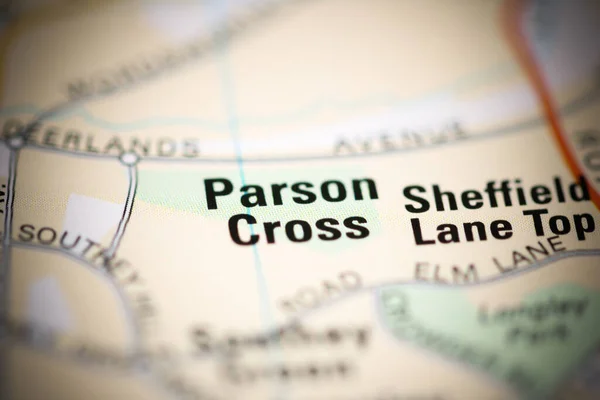 英国の地理地図上のパーソンズ クロス — ストック写真
