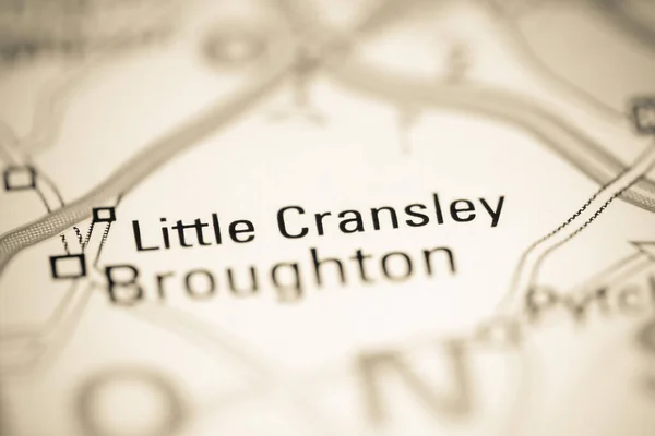 Kleine Cransley Verenigd Koninkrijk Aardrijkskundekaart — Stockfoto