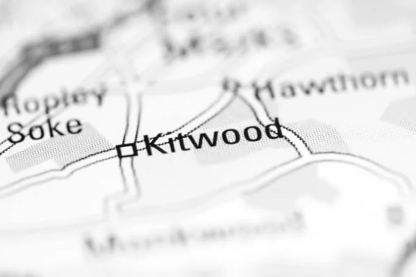 キトウッド 地理地図上のイギリス — ストック写真