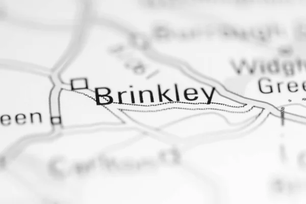 Brinkley Reino Unido Sobre Mapa Geografia — Fotografia de Stock