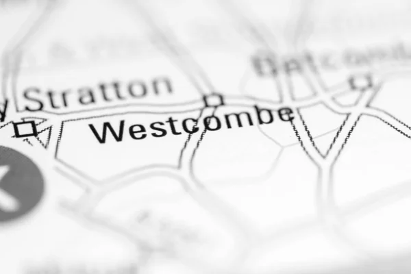 Westcombe Zjednoczone Królestwo Mapie Geograficznej — Zdjęcie stockowe