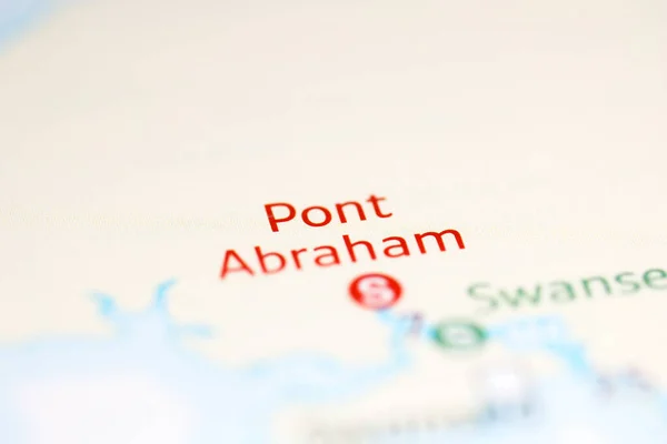 Pont Abraham Regno Unito Una Carta Geografica — Foto Stock