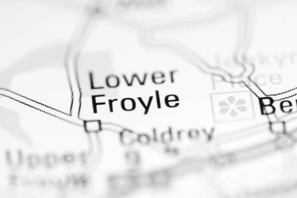 Lejjebb Froyle Egyesült Királyság Földrajzi Térképen — Stock Fotó