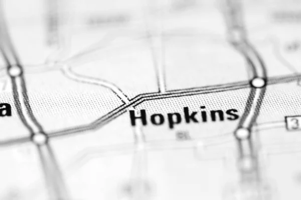 Hopkins Γεωγραφικό Χάρτη Των Ηπα — Φωτογραφία Αρχείου