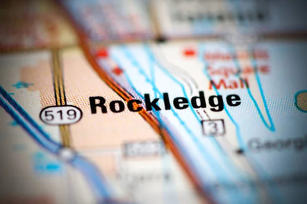 Rockledge Una Mappa Geografica Degli Stati Uniti — Foto Stock