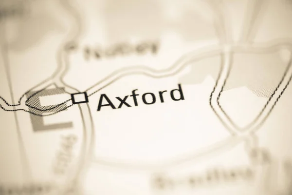 Axford Reino Unido Sobre Mapa Geografia — Fotografia de Stock