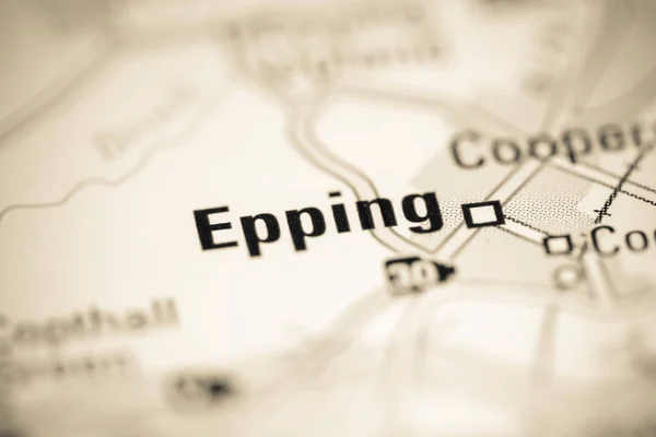 Epping Reino Unido Sobre Mapa Geografia — Fotografia de Stock