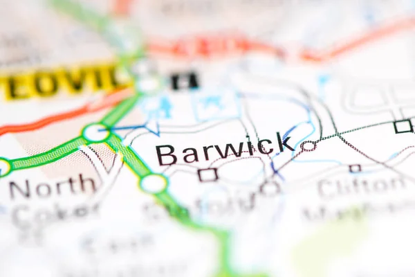 Barwick. United Kingdom on a geography map
