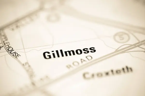Gillmoss Γεωγραφικό Χάρτη Του Ηνωμένου Βασιλείου — Φωτογραφία Αρχείου