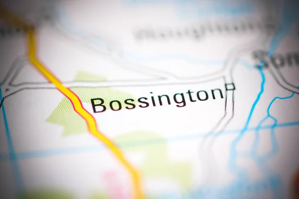 Bossington Regno Unito Una Carta Geografica — Foto Stock