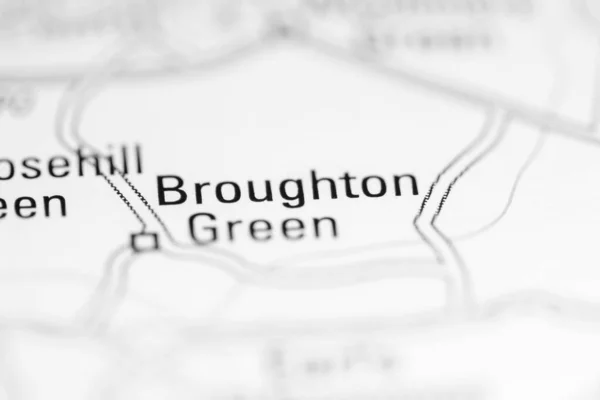 ブルートン グリーン 地理地図上のイギリス — ストック写真