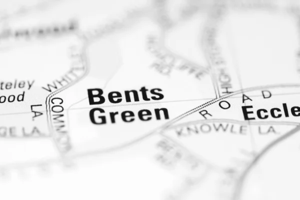 Bents Green Geographical Map — Stock Photo, Image