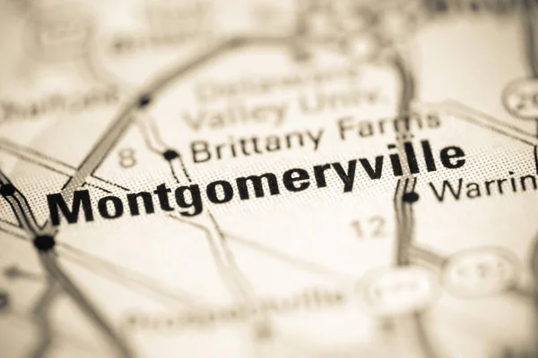 Montgomeryville Pensilvânia Eua Sobre Mapa Geografia — Fotografia de Stock