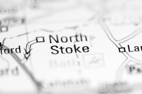 Północny Stoke Zjednoczone Królestwo Mapie Geograficznej — Zdjęcie stockowe