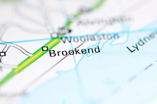 Brookend Velká Británie Mapě Geografie — Stock fotografie