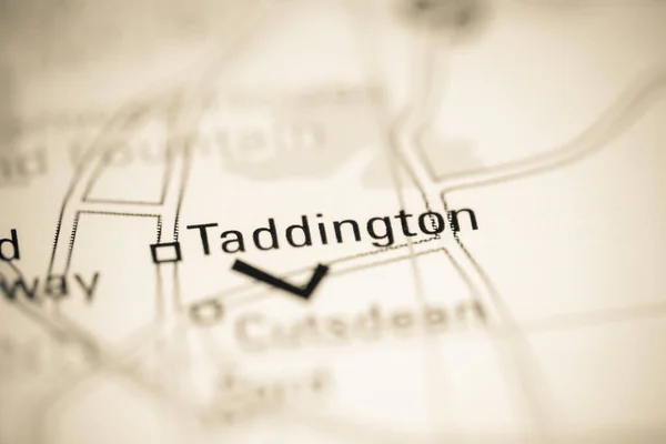 Таддінгтон Велика Британія Географічній Карті — стокове фото