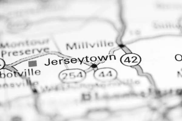 Jerseytown 宾夕法尼亚地图上的美国 — 图库照片