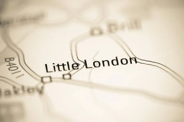 Pequeño Londres Reino Unido Mapa Geográfico — Foto de Stock