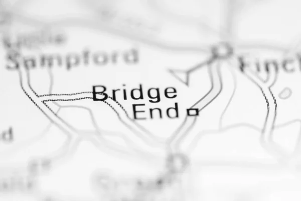 Puente Final Reino Unido Mapa Geográfico —  Fotos de Stock