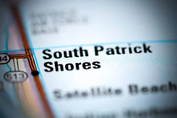 South Patrich Shores Географічній Карті Сша — стокове фото