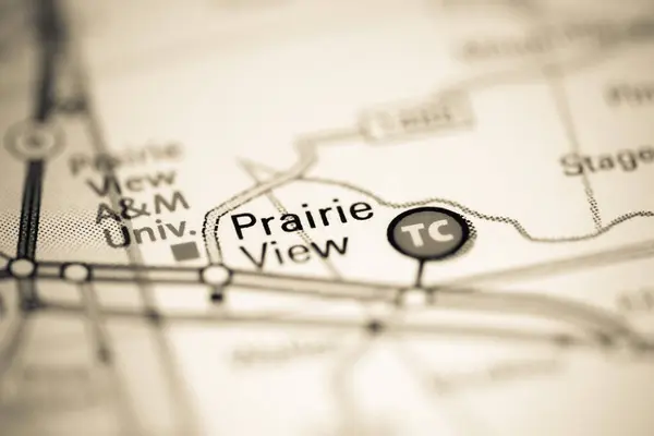 Prairie View Texas Eua Sobre Mapa Geografia — Fotografia de Stock