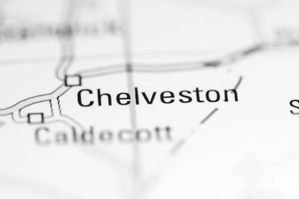 Τσέλβεστον Ηνωμένο Βασίλειο Χάρτη Γεωγραφίας — Φωτογραφία Αρχείου