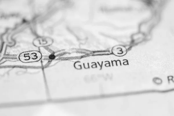 Guayama Mapa Geográfico Estados Unidos — Foto de Stock