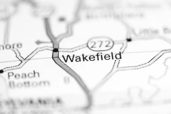 Wakefield Pensilvânia Eua Sobre Mapa Geografia — Fotografia de Stock