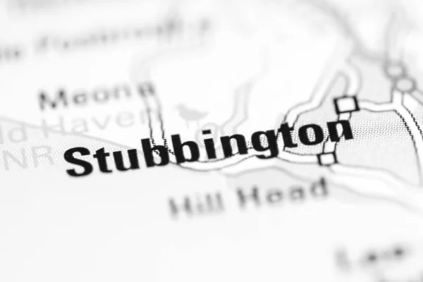 Stubbington Reino Unido Mapa Geográfico — Foto de Stock
