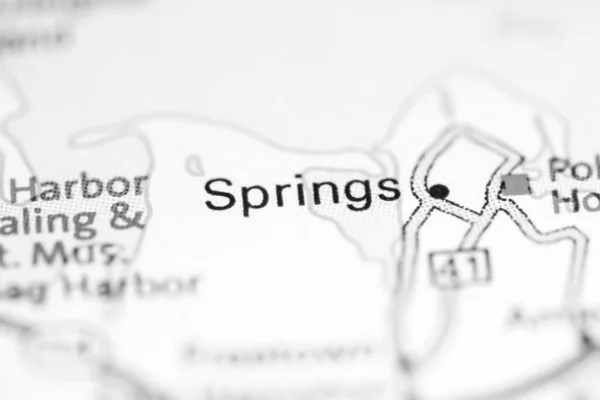 Springs New York Usa Geography Map — Stock Photo, Image