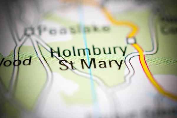 Holmbury Mary Reino Unido Sobre Mapa Geografia — Fotografia de Stock
