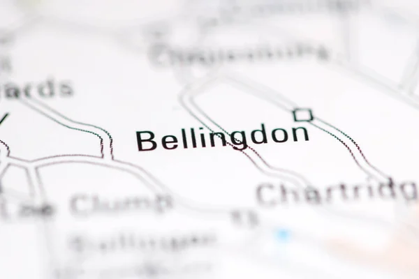 Bellingdon Reino Unido Sobre Mapa Geografia — Fotografia de Stock