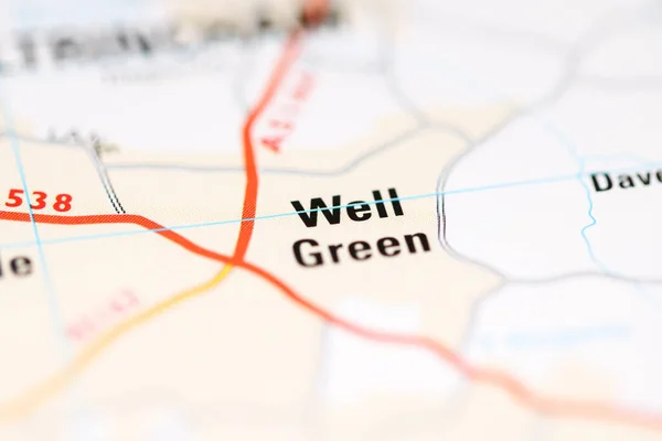 Well Green on a geographical map of UK