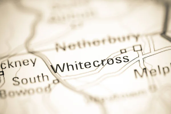 Whitecross. United Kingdom on a geography map
