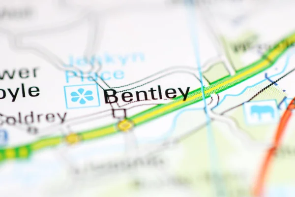 Бентлі Велика Британія Географічній Карті — стокове фото