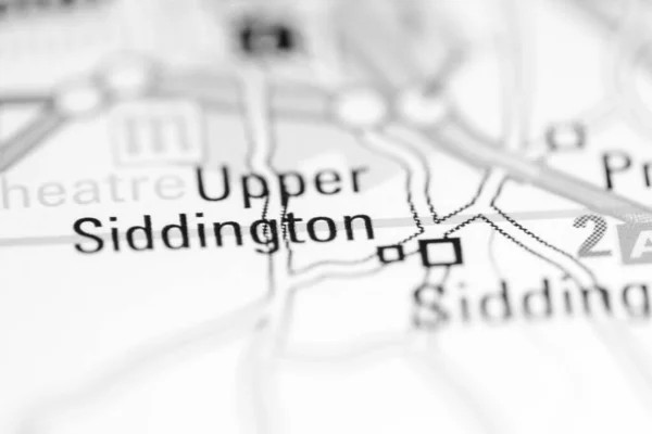 サイドディントンの上だ 地理地図上のイギリス — ストック写真