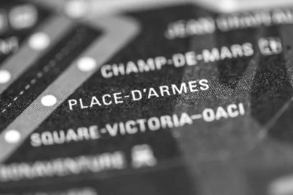 Palace Armes Montreal Metro — Stock Photo, Image