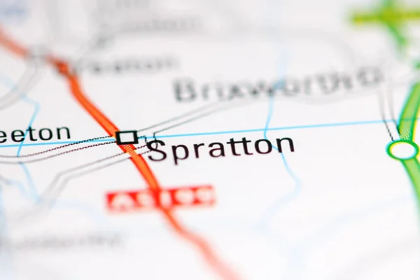 スプラットン 地理地図上のイギリス — ストック写真
