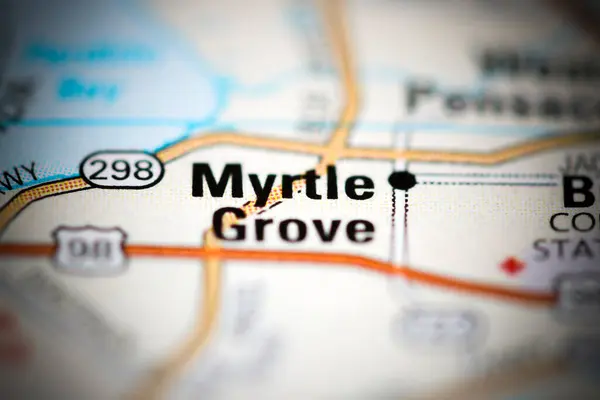 Myrtle Grove Abd Coğrafi Haritasında — Stok fotoğraf
